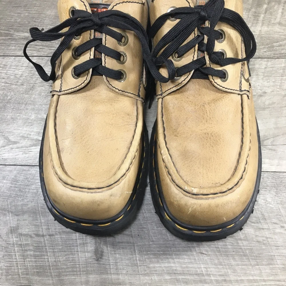 Dr Martens 9523 Lowell Creepers Leather Men Moc Toe Shoes Made in England Sz 11